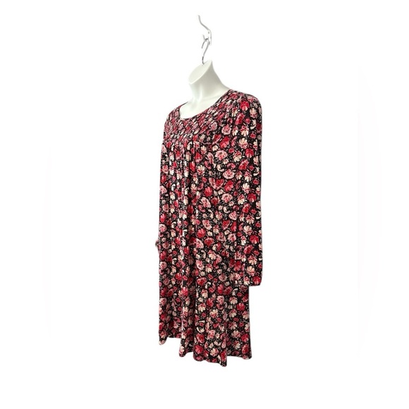 NWOT, Penningtons, Plus Size Floral Stretch Dress, 2X, Pink, Black, White - Picture 7 of 10
